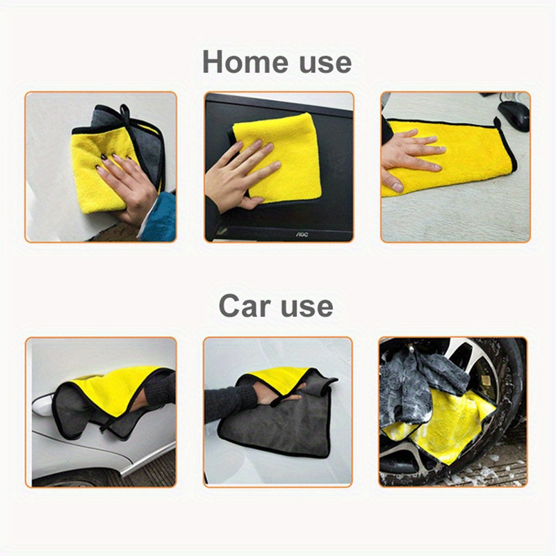 1/5/10pcs Extra Soft Car Wash Microfiber Towel, Car Cleaning Drying Cloth Car Care Cloth Detailing Car Wash Towel Never Scrat