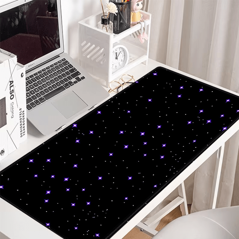 

Starry Night Large Gaming Mouse Pad - 35.4x15.7" Non-slip Rubber Base, Stitched Edges, Perfect For Office & Home Desk Accessories