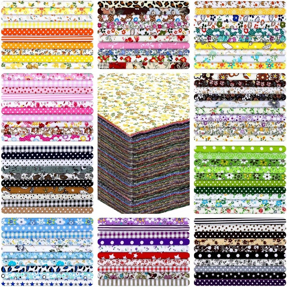 TEMU 150pcs Pre-cut Fabric Squares 3.93