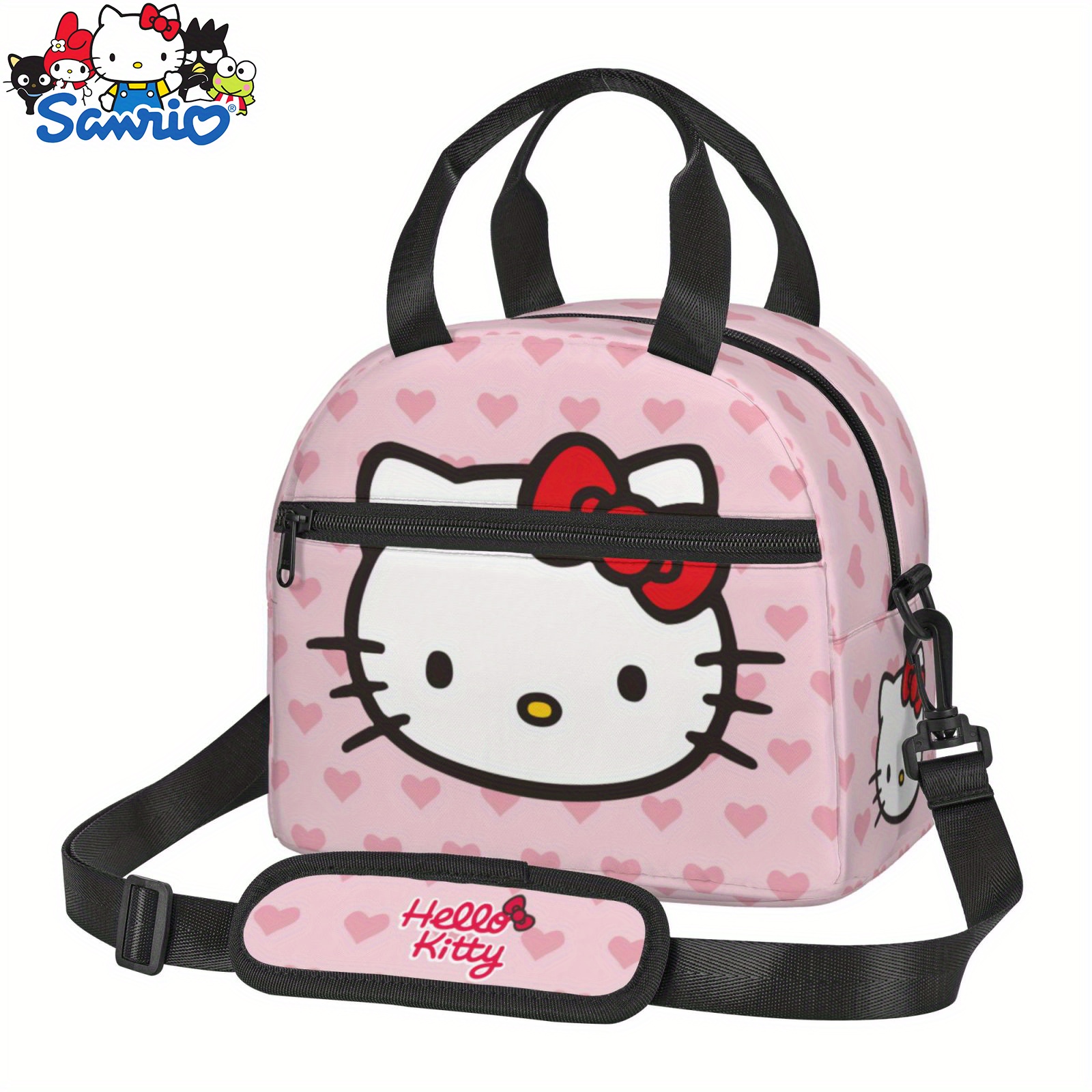 

1pc, Authorized By Sanrio Hello Kitty Lunch Bag Cute Lunch Box Insulated Lunch Bag For Work Office Beach Picnic