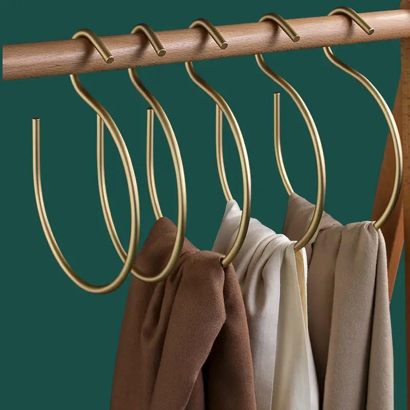 

3-pack Aluminum Metal Clothes Hangers, Unfinished Finish, Multipurpose Space-saving Crossbar Hooks For Hats, Caps, Towels, Scarves – Versatile Closet Organizer