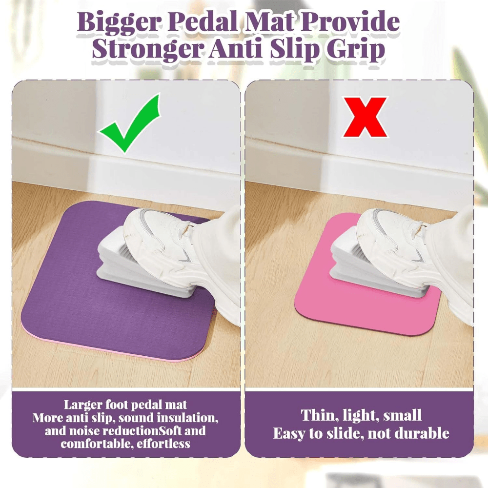 

2 Pcs Sewing Machine Muffling Mats - Vibrations & Noise Absorption, Non-slip Rubber For Quilting & Embroidery - Includes 2 Pieces In , 15 X 20 & 9 X 14 Sizes