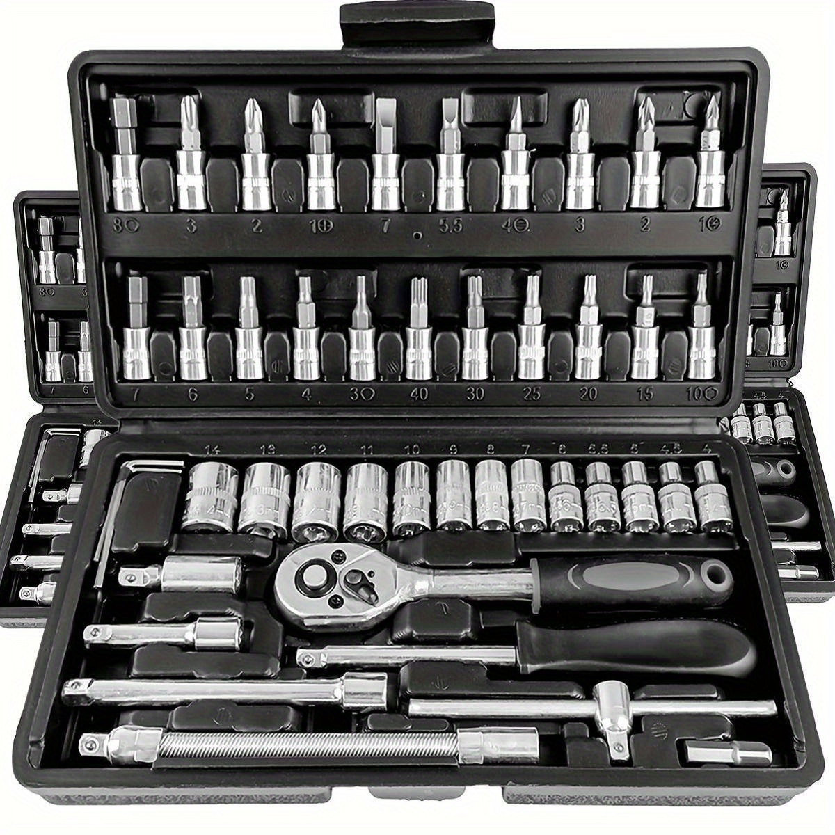 

Ultimate Automotive Mechanical Tool Kit - High-quality Ratchet Wrench And Assorted Screwdriver Set - Super Portable, All-in-one Solution For Car, Bike, And Motorcycle Maintenance