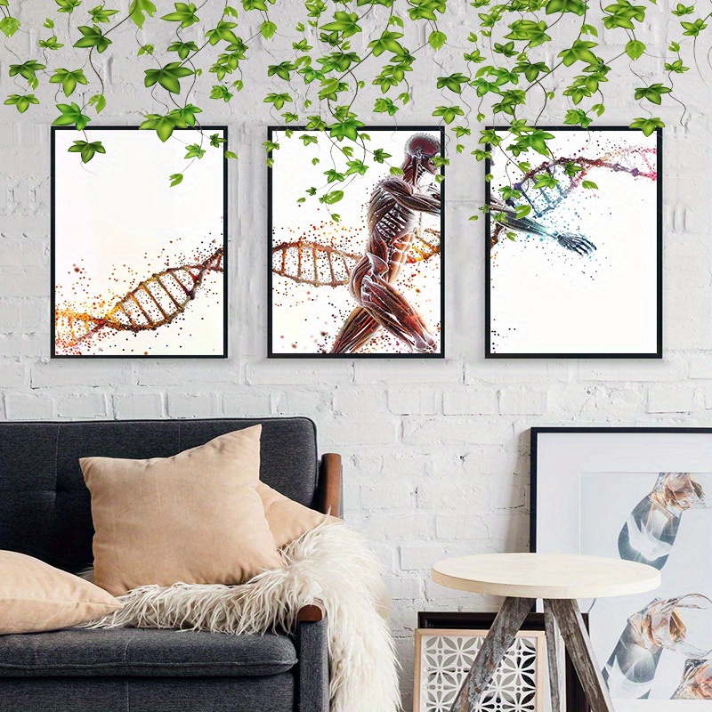 

3pcs Dna Art - Watercolor Science , , 12x18 , - , , For / Decor, For