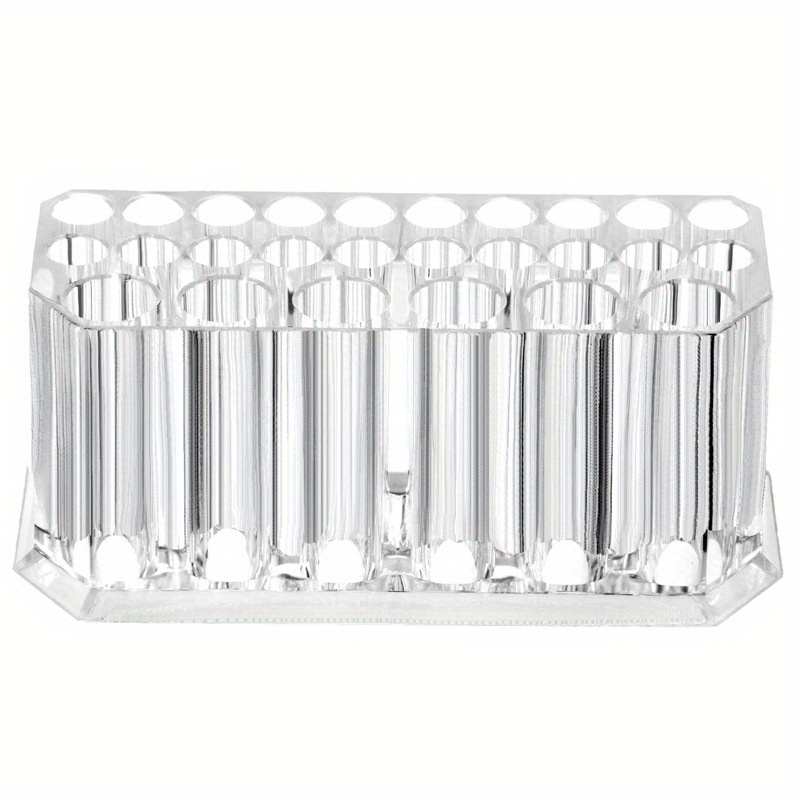 26holes Nail Art Brush Organizer Desktop Eyeliner Holder Cosmetics Pen Storage Rack Acrylic Makeup Brush Holder Shelf Manicure Tool Accessories