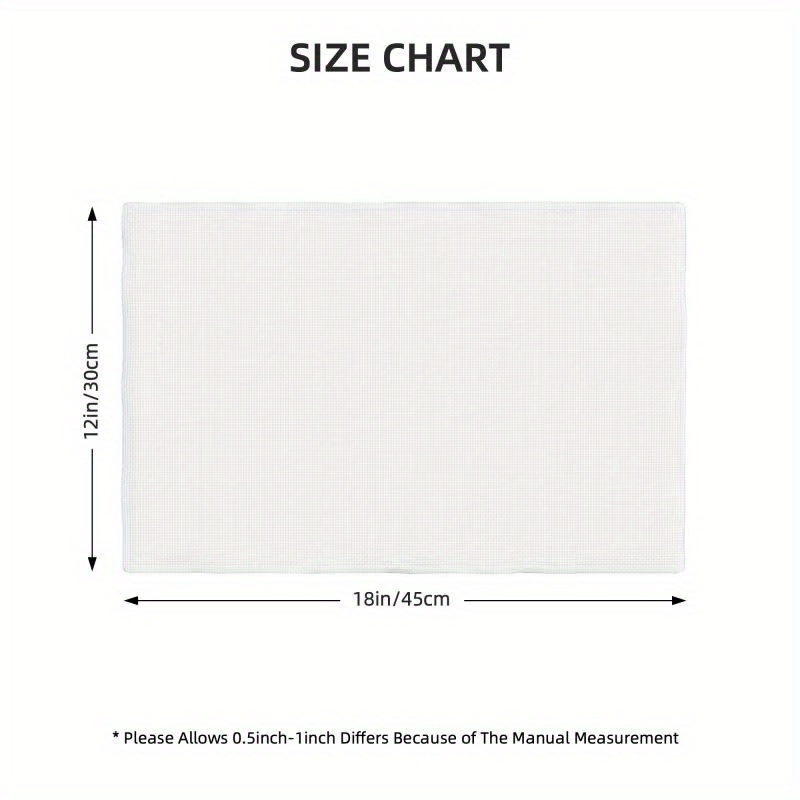 4/6 Pack Linen Placemats 12x18 Inch Knit Fabric Rectangular Table