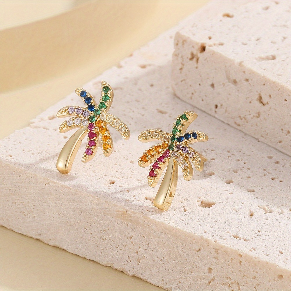 A Pair Of High-end Colorful Christmas Earrings For Women Christmas Gifts With Random Colors