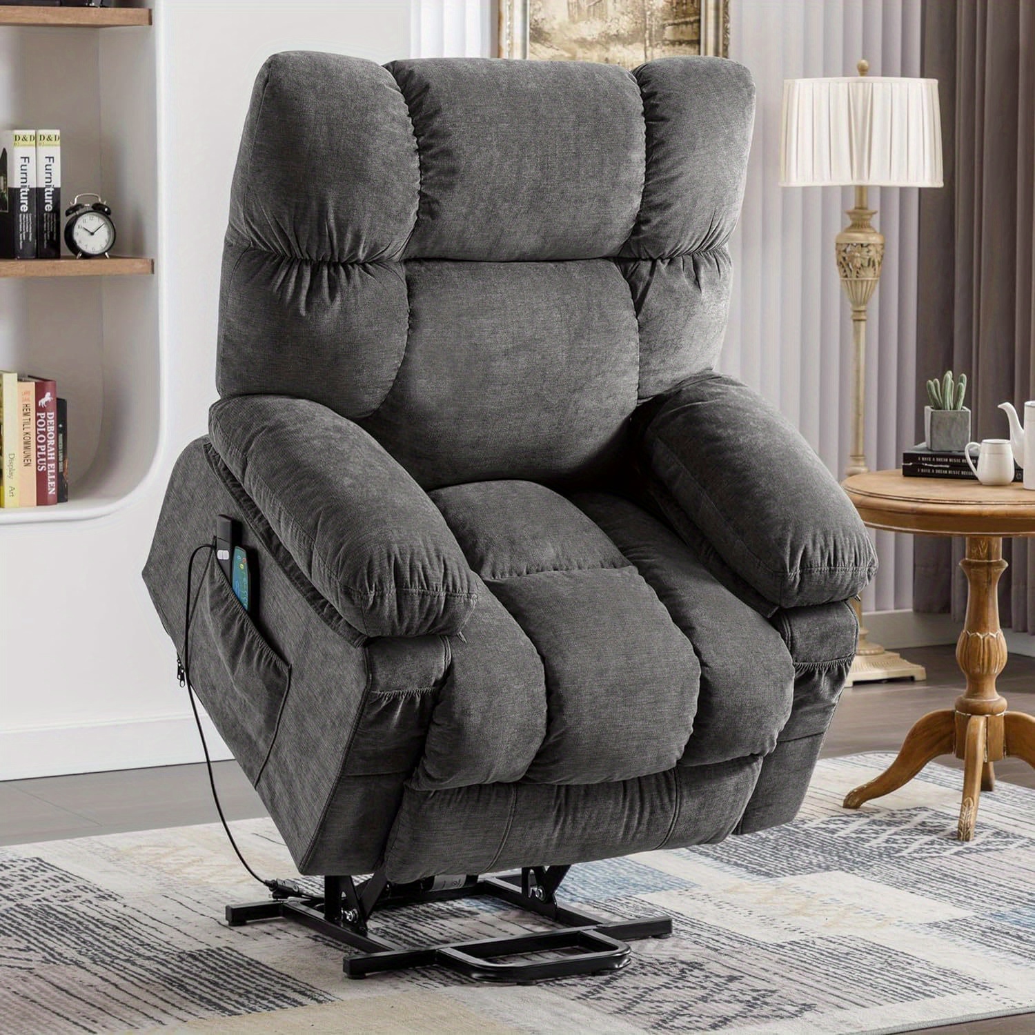 

Recliner Chairs Modern Chair With Heat And Massage Lift Chair Recliners For Elderly Recliner Sofa, Usb Port Remote Control, Adjustable Furniture