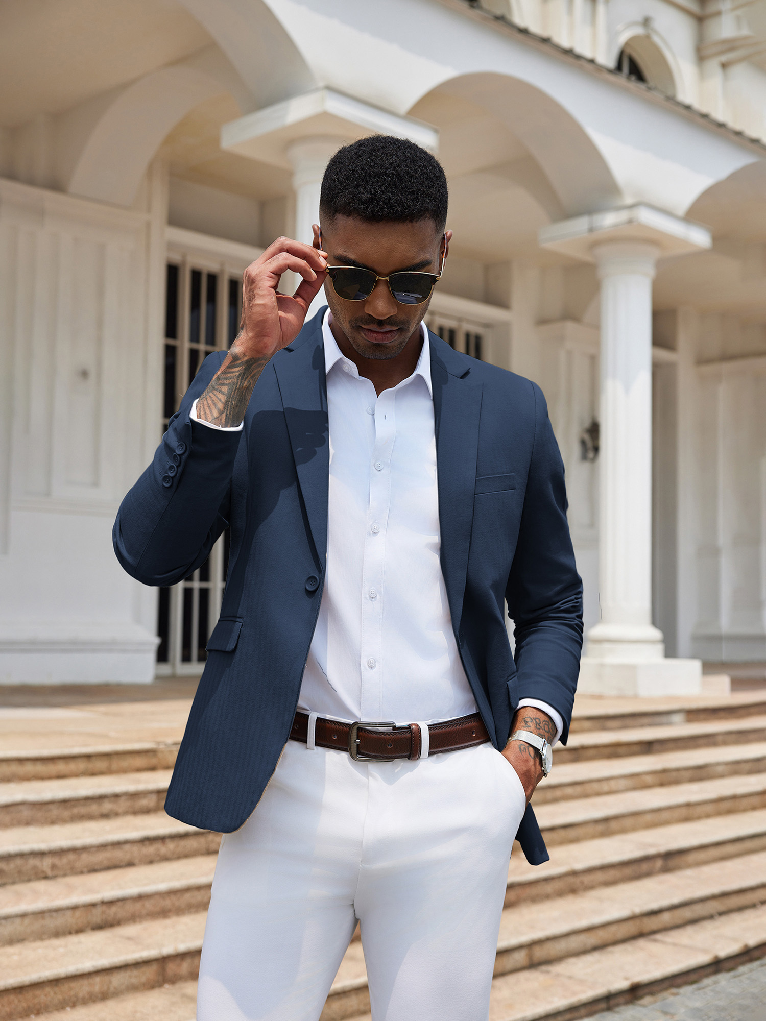 Navy Blue Next Blazer Pant Coat Mens Navy Suit Jacket Suit