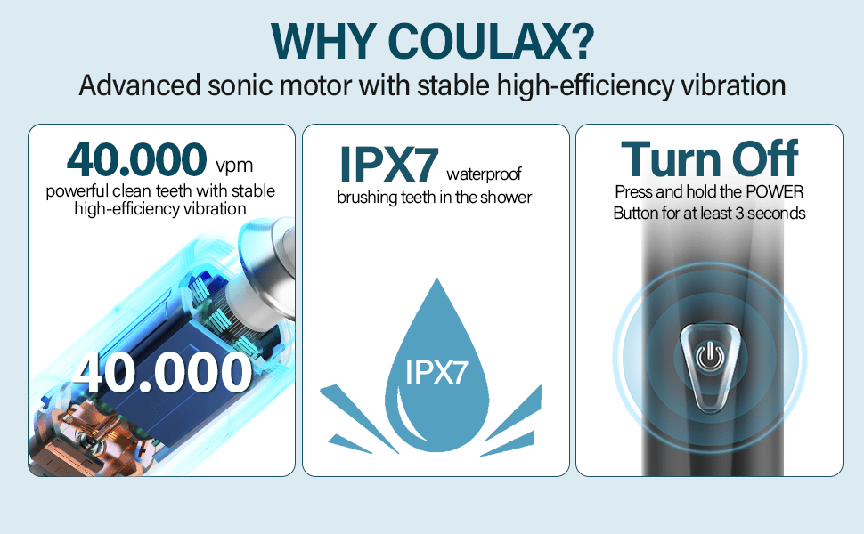 Elektrische Tandenborstel voor Volwassenen - Elektrische Tandenborstel met 8 Opzetkoppen, 5 Standen, 2 Minuten Timer Donkerzwart