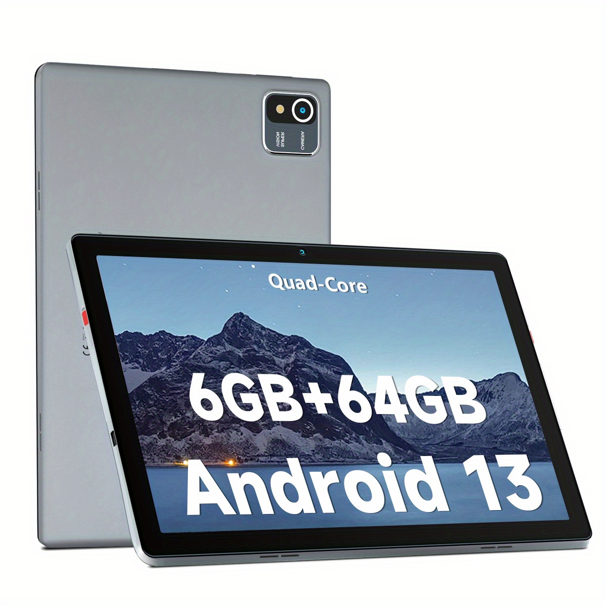 * Android 13 Tablet 10.1&*; *-* 6GB * 64GB ROM, HD Screen, 5000mAh Battery,  2MP+5MP Cameras * to 128GB gray/silver