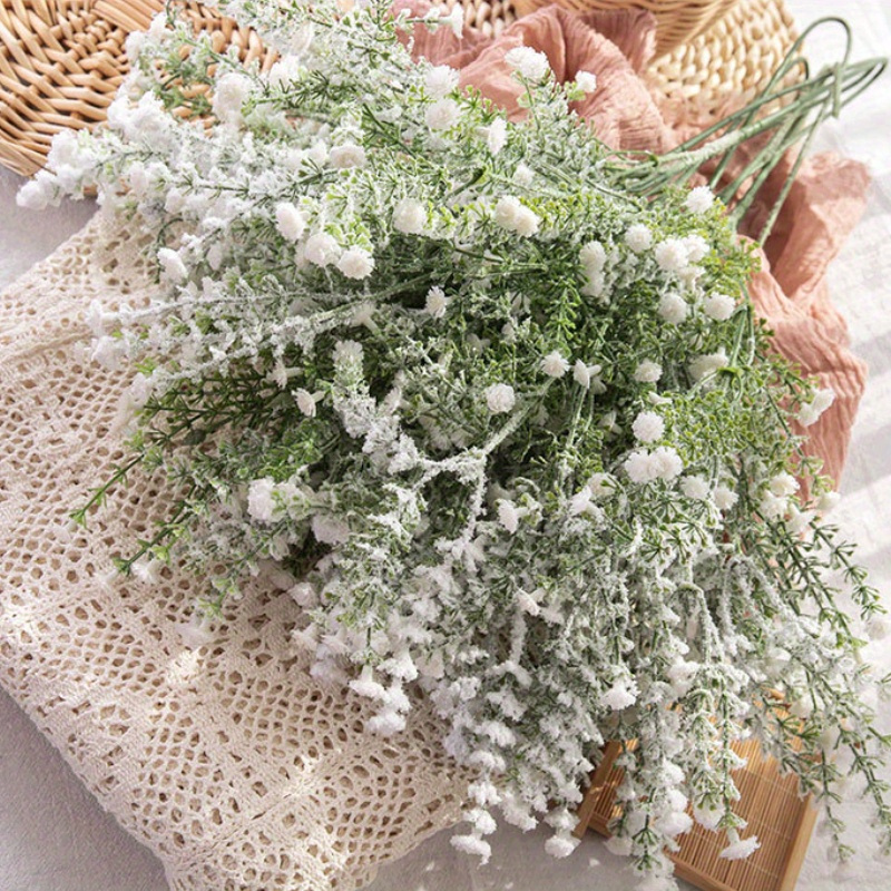 4pcs white artificial baby breath flowers 27 16in Temu
