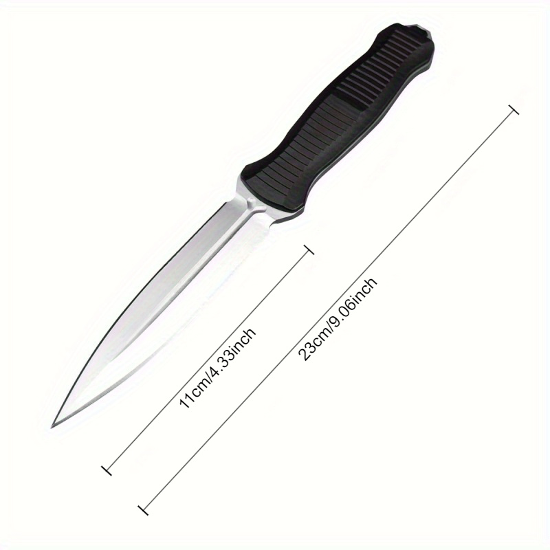 White Blade Pointed Blade G10 Handle Clip Fixed Blade Durable Straight ...