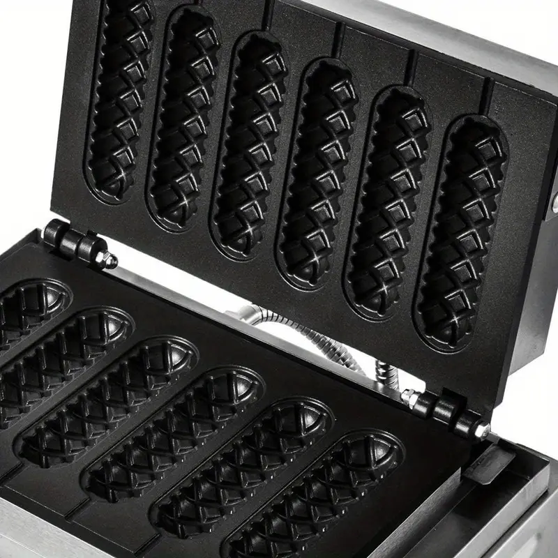 electric waffle maker machine commercial use non stick waffle maker hot dog muffin machine 110v 1500w details 4