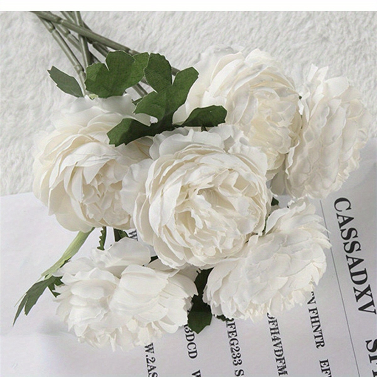 

10pcs Artificial Flower Peony Bouquet Fake Flower Western Rose Tea Rose Wedding Flower Decor Wall Accessories Home Decor Photo Props Party Birthday, Valentine's Day, Mother's Day Gift