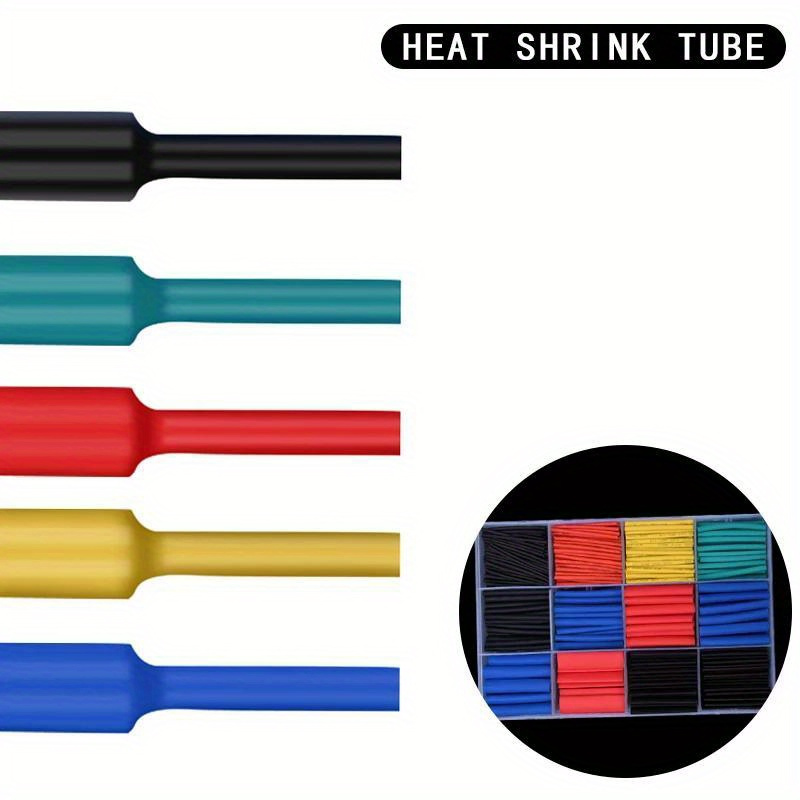Heat Shrink Tubing Kit For Electrical Wires 800pcs, Flame Retardant