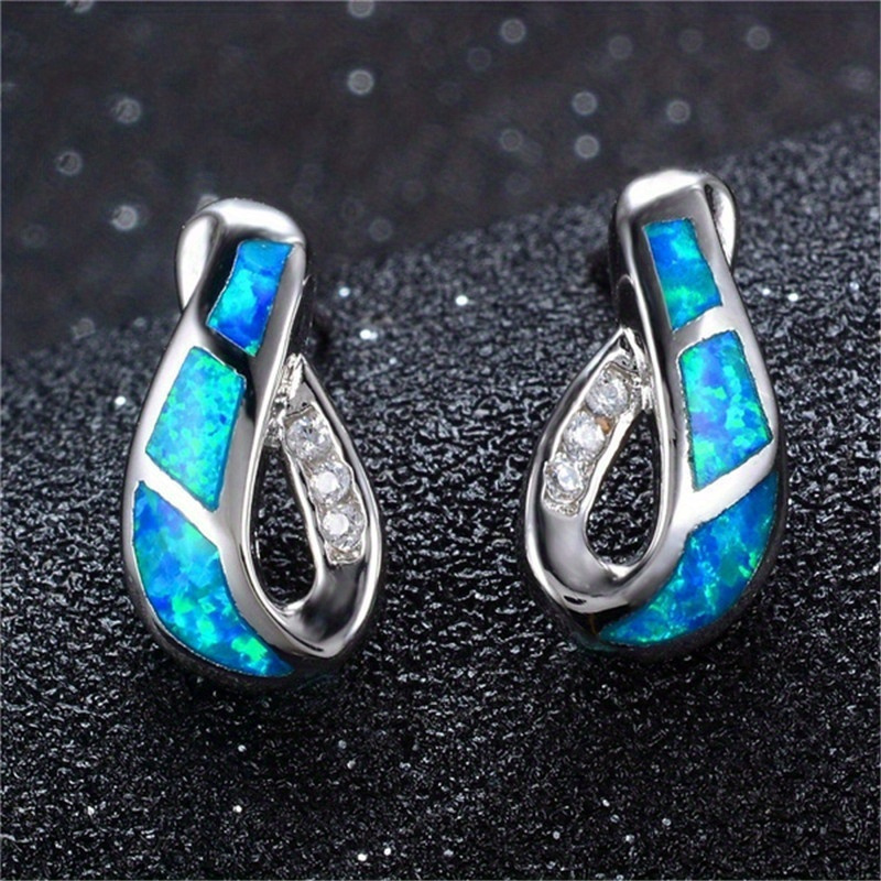 TEMU 1 Pair Trendy Unique Twist Hollow Out Stud Earrings Women Jewelry