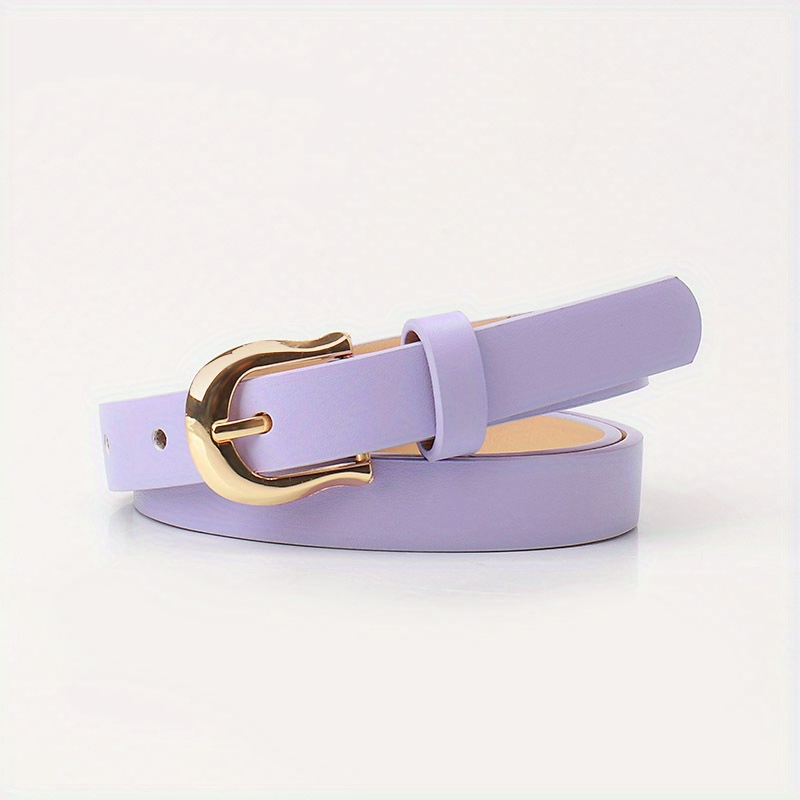 E-shop 1 Stück, Damen Gürtel, -Schnalle, flacher Gürtel, Candy- Jeans-Gürtel mit Easy-Style-Dekor