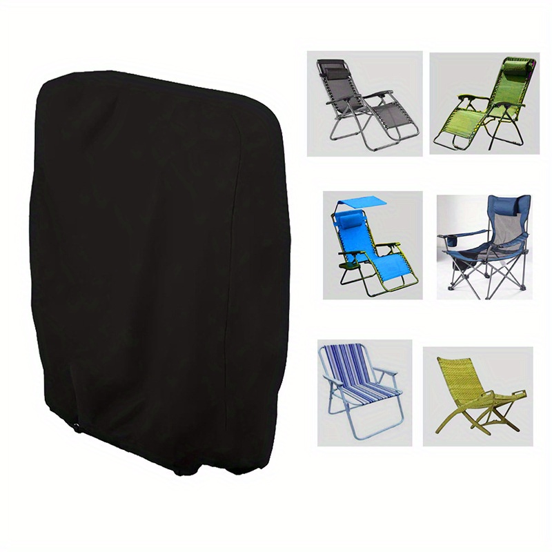 

Waterproof Chair Cover - Durable 210d Oxford Fabric, Outdoor Garden Patio Furniture Protector, Sun Rain Dust Proof, Anti-blowing, Secure Fit With Drawstring