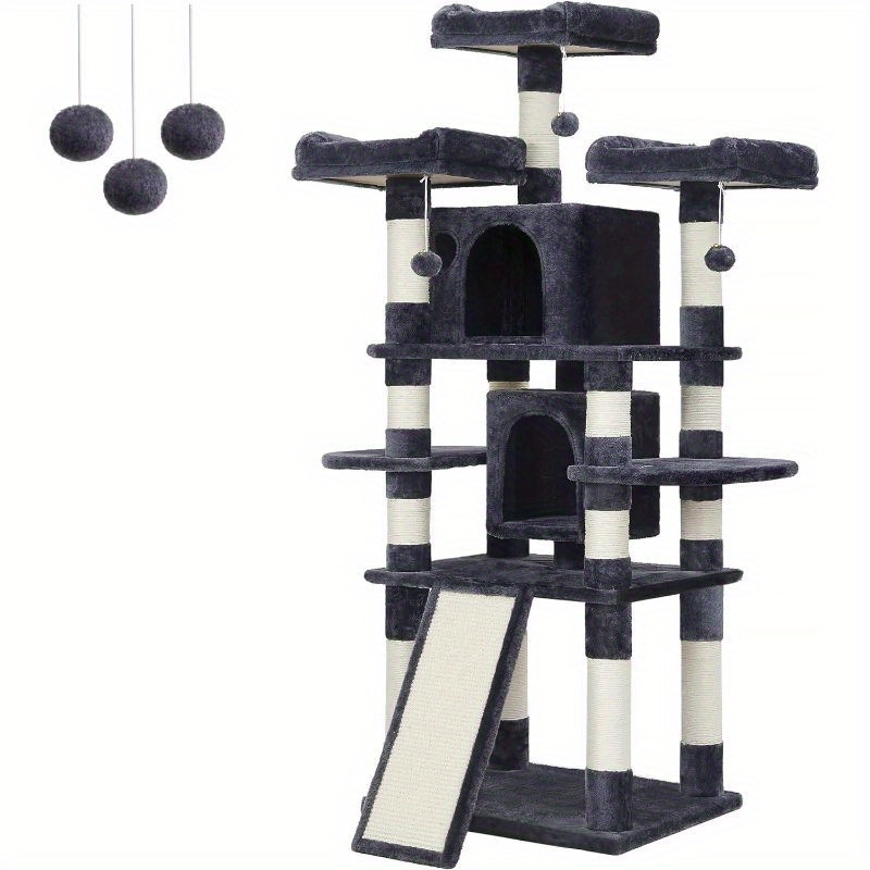 

Feandrea 67-inch Multi-level Cat Tree For Large Cats, With Cozy Perches, Stable