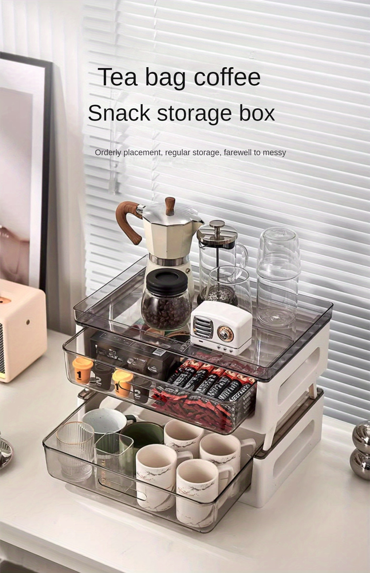 pvc organizer cup and compartment organizer pod details 0