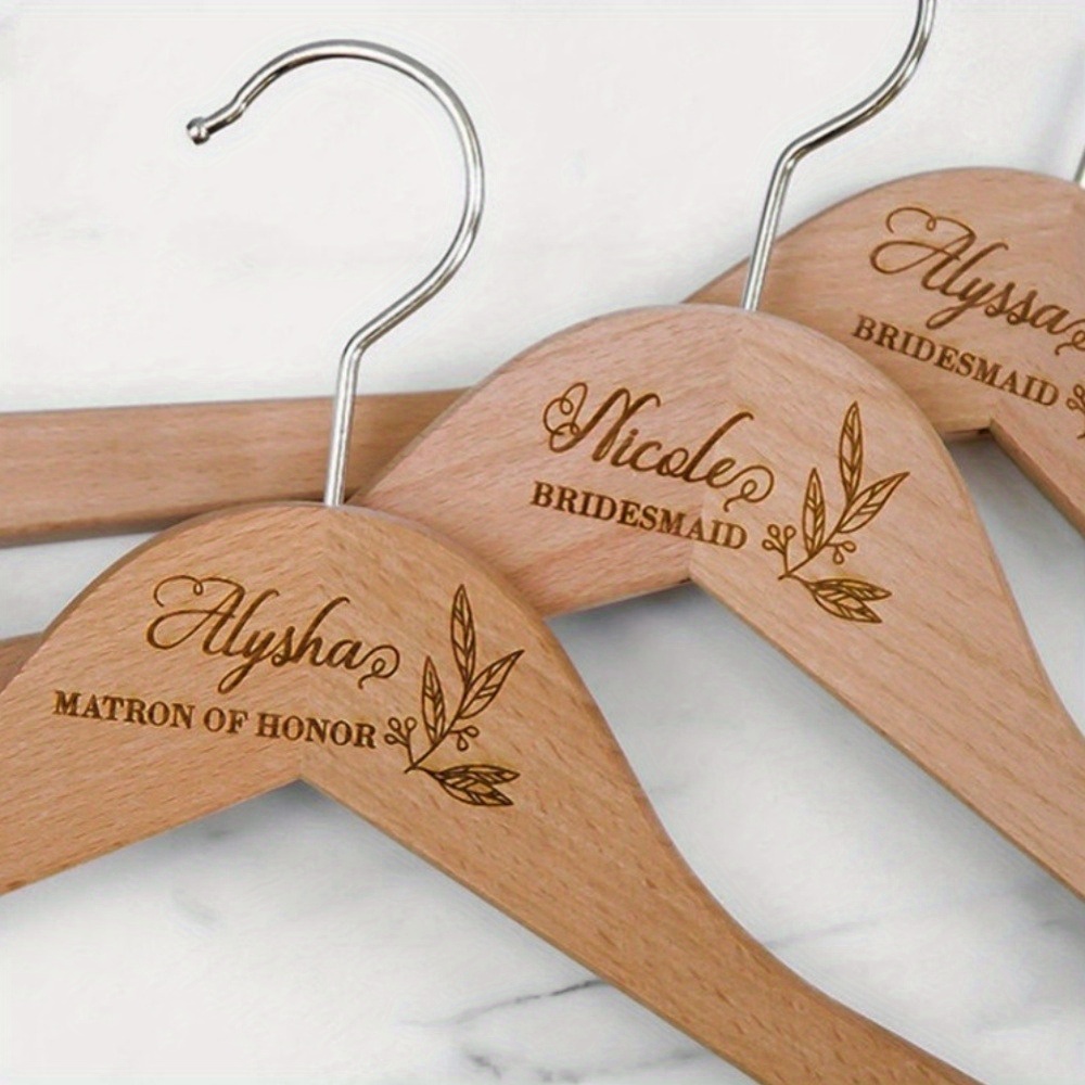 

Personalized Wooden Bridal - For Mom, Engraved Clothes Rack, For