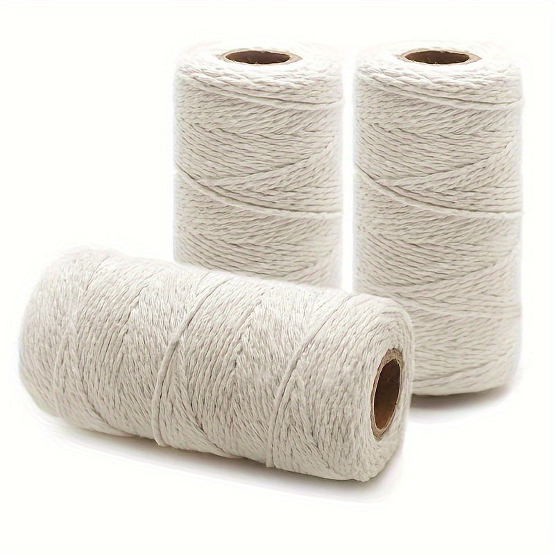 

Cotton Twine For Cooking And Crafts - 328 Feet, 1mm Thick Butcher's Twine, Food Safe String For Trussing Turkey, Tying Meat, Sausage Making, Grilling & Kitchen Use - 1pc Pack