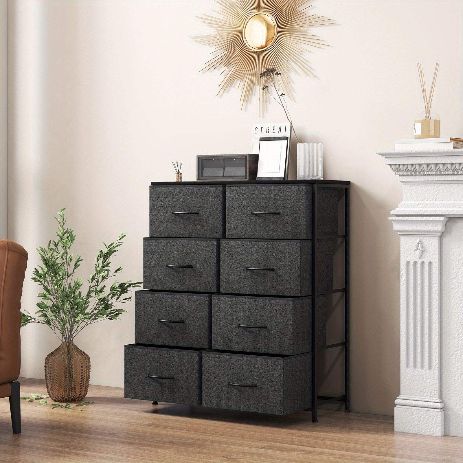 stoffkommode schlafzimmer kleider organizer 8 schubladen