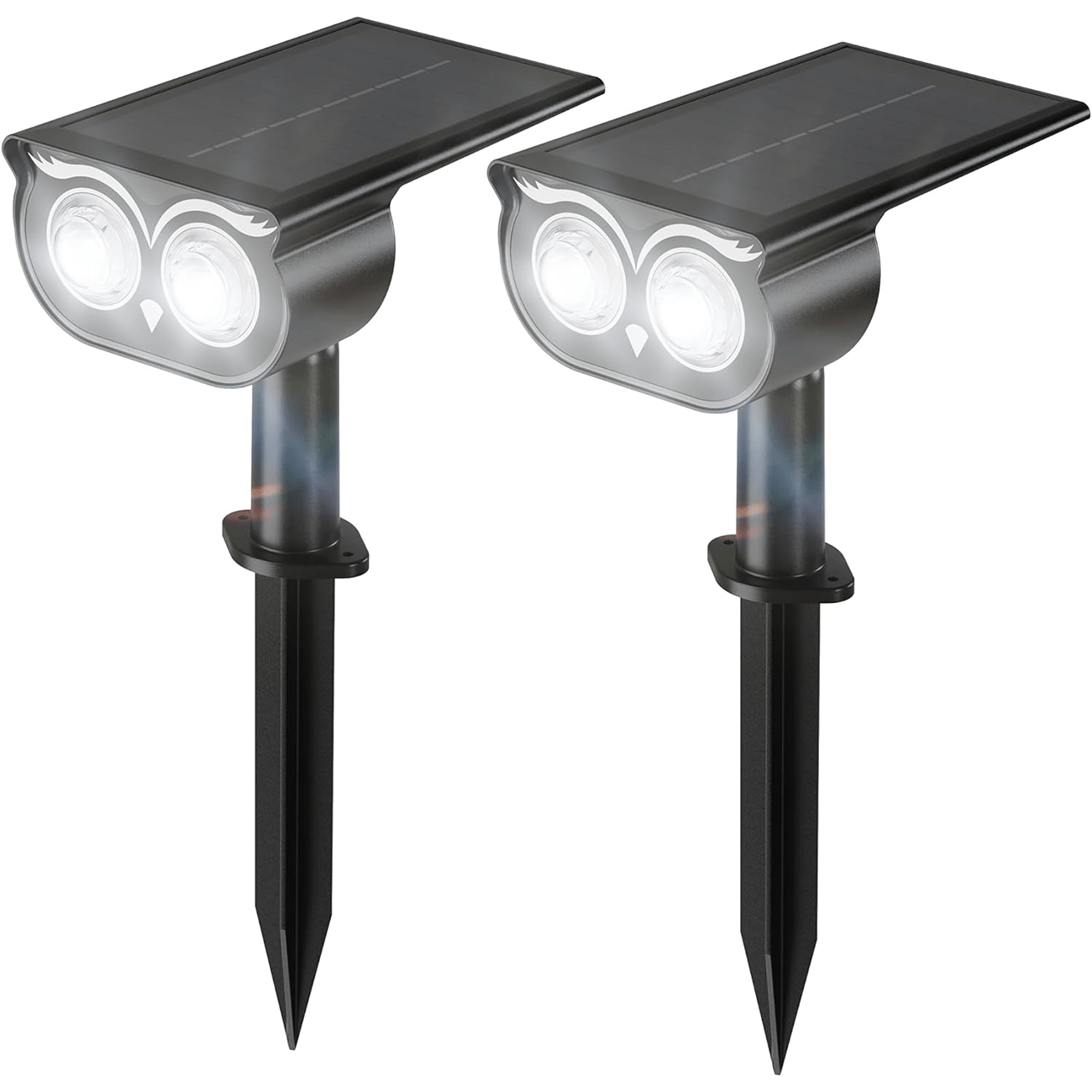 

Superdanny Solar Spot Lights, 3 Light Modes Bright Led Solar Lights, Auto On/off, Waterproof Landscape Spotlights For Outdoor, Garden, Yard, Driveway, Walkway - 6500k Daylight White, 2 Pack