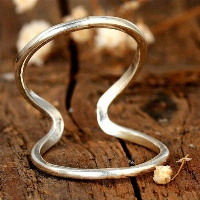 

1pc Minimalism Fashionable Unique Adjustable Opening Rings Women Vintage Creative Party Jewelry