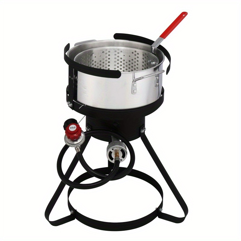 

Four-piece Fryer Set For Outdoor Cooking With Multiple Functions