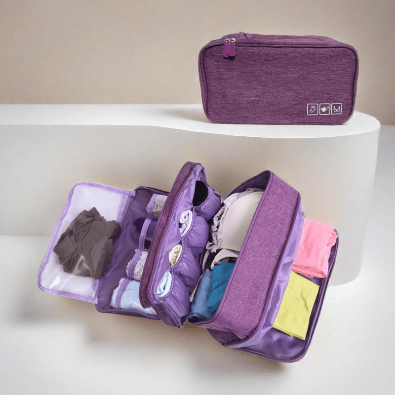 

Portable Organizer For Underwear, & Lingerie - Storage Bag , -washable, - For Clothes & Accessories