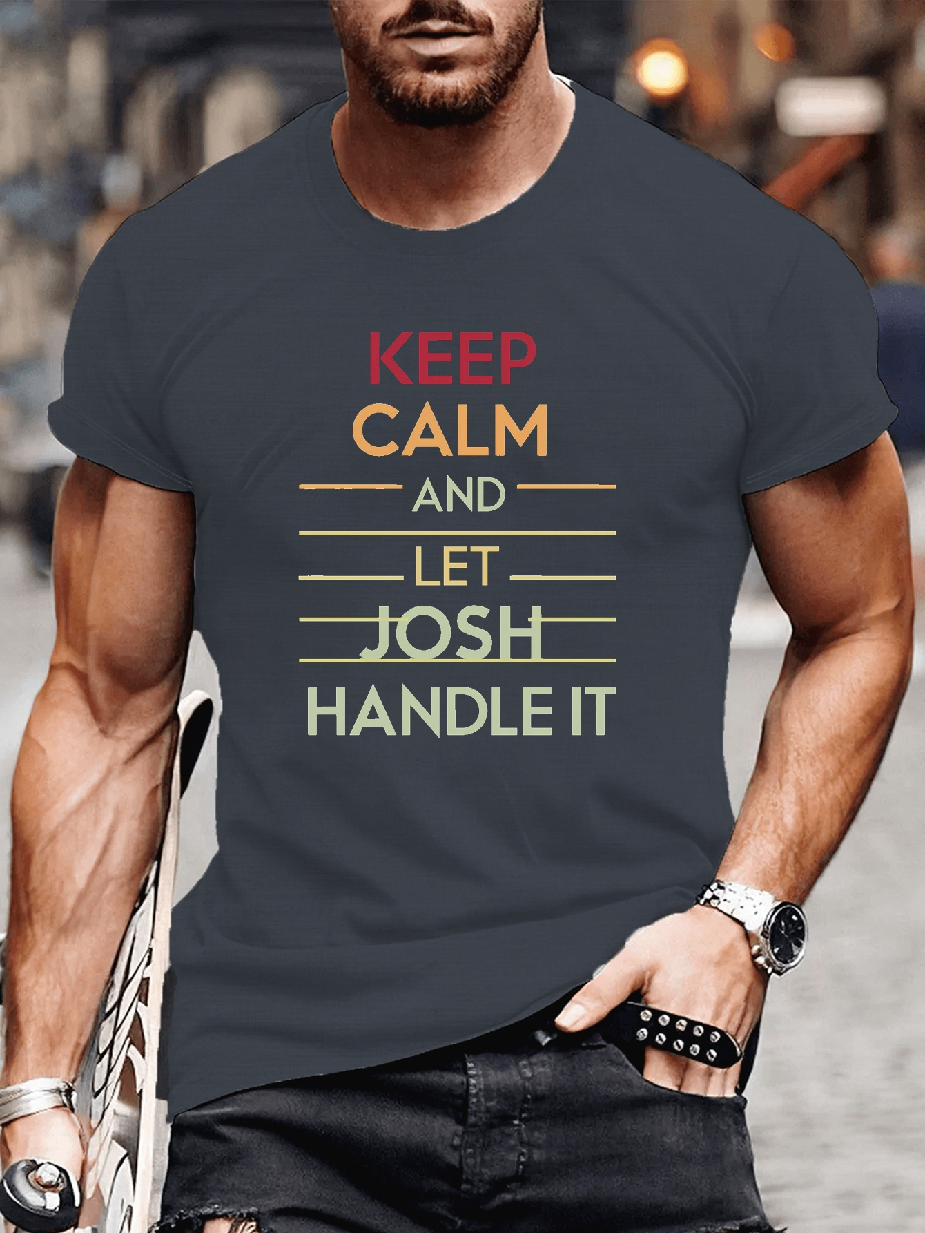 QS 2164022 Camiseta, Beige, S Hombres