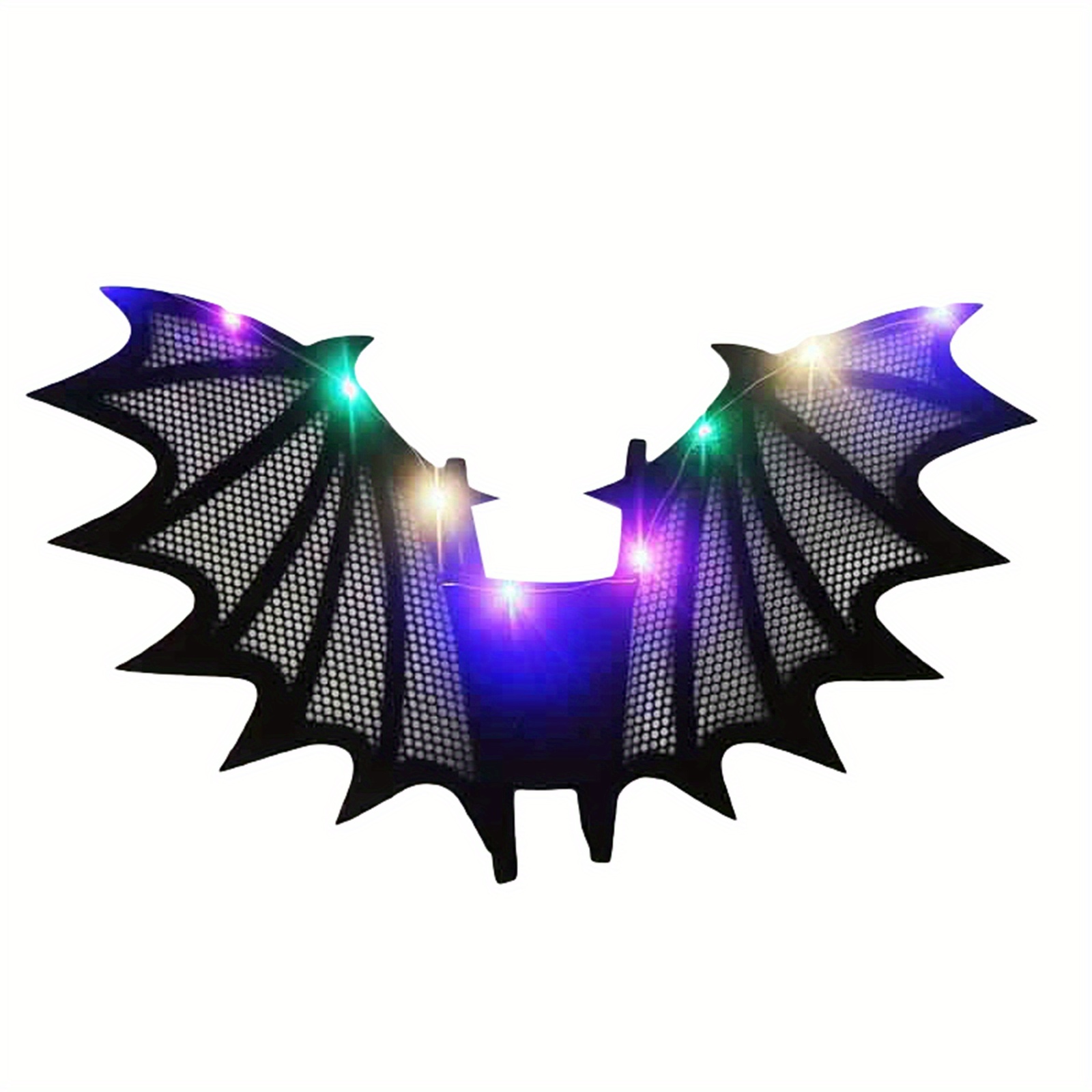

Halloween Bat Wings With Led Lights Costume For Halloween Party, Spider Wings With Light String Halloween Costume Accessory