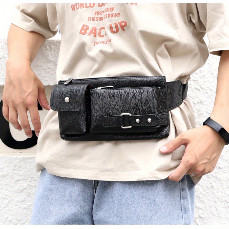 1pc bolso bandolera hombre multifuncional correa ajustable Temu