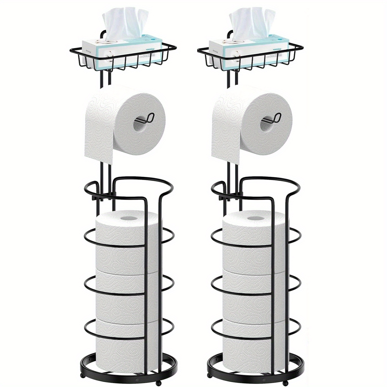 

2 , Free Standing Roll No , Bathroom Stand