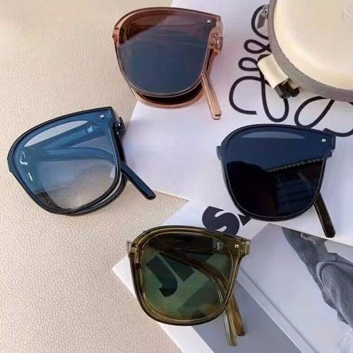 1pc of womens folding glasses with a beautiful storage case featuring a portable case stylish square frame decorative glasses for activities and