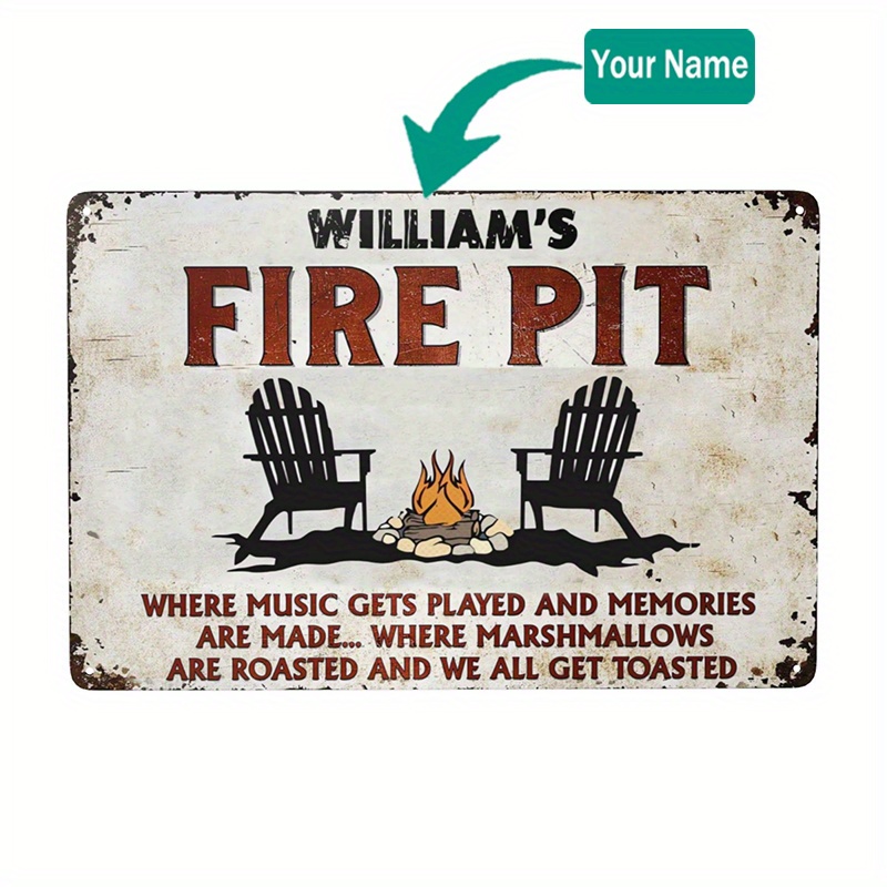 

Pit - Personalized 12x8" Aluminum Decor For / Use, For & , Metal Art