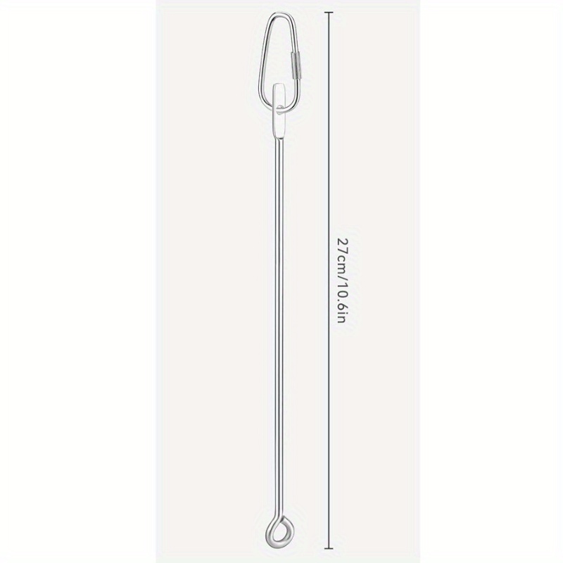 1pc Stainless Steel Bird Feeding Skewer, Parrot Foraging Toy With Hanging Hook, Fruit And Vegetable Holder For Macaws, Parakeets, Cockatiels, And Small Birds