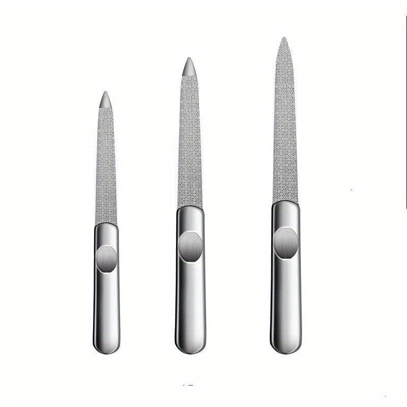 Image of 3pcs Nail Polishing Files, Nail Block Buffer, Sanding Strip Rubbing Strip, Double Sided Polishing Strip Nail Files, Mini Fingernail Files, Manicure Pedicure Tool