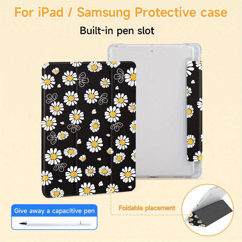 

2024 Protective Case For Samsung /s9fe 11-inch - Triple Fold Acrylic, Anti-bend Design With Pen Holder
