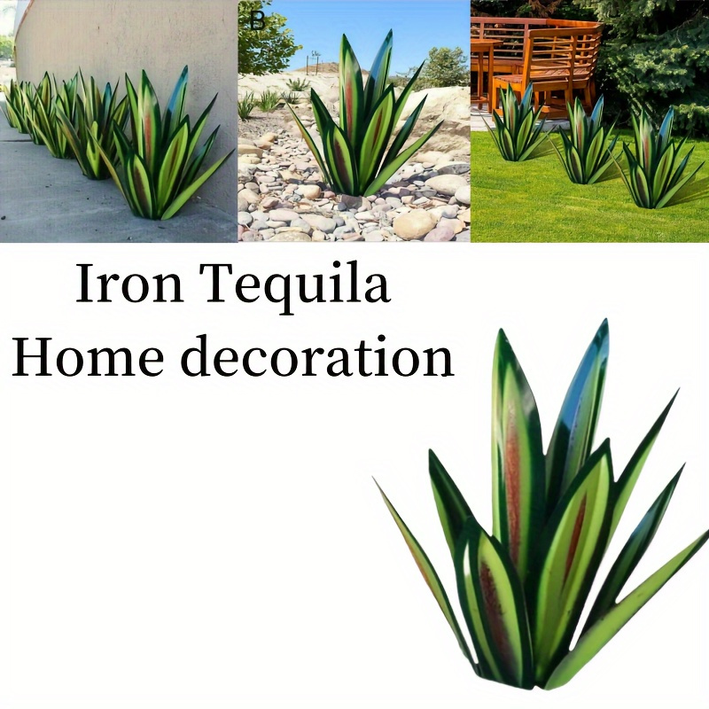 

Metal Statue, Simulated Flower, Iron Decoration, Metal Simulated Agave, Agave Statue, Garden Landscape Decoration, Rural Courtyard Art Sculpture, Suitable For Garden, Lawn, And Courtyard Decoration