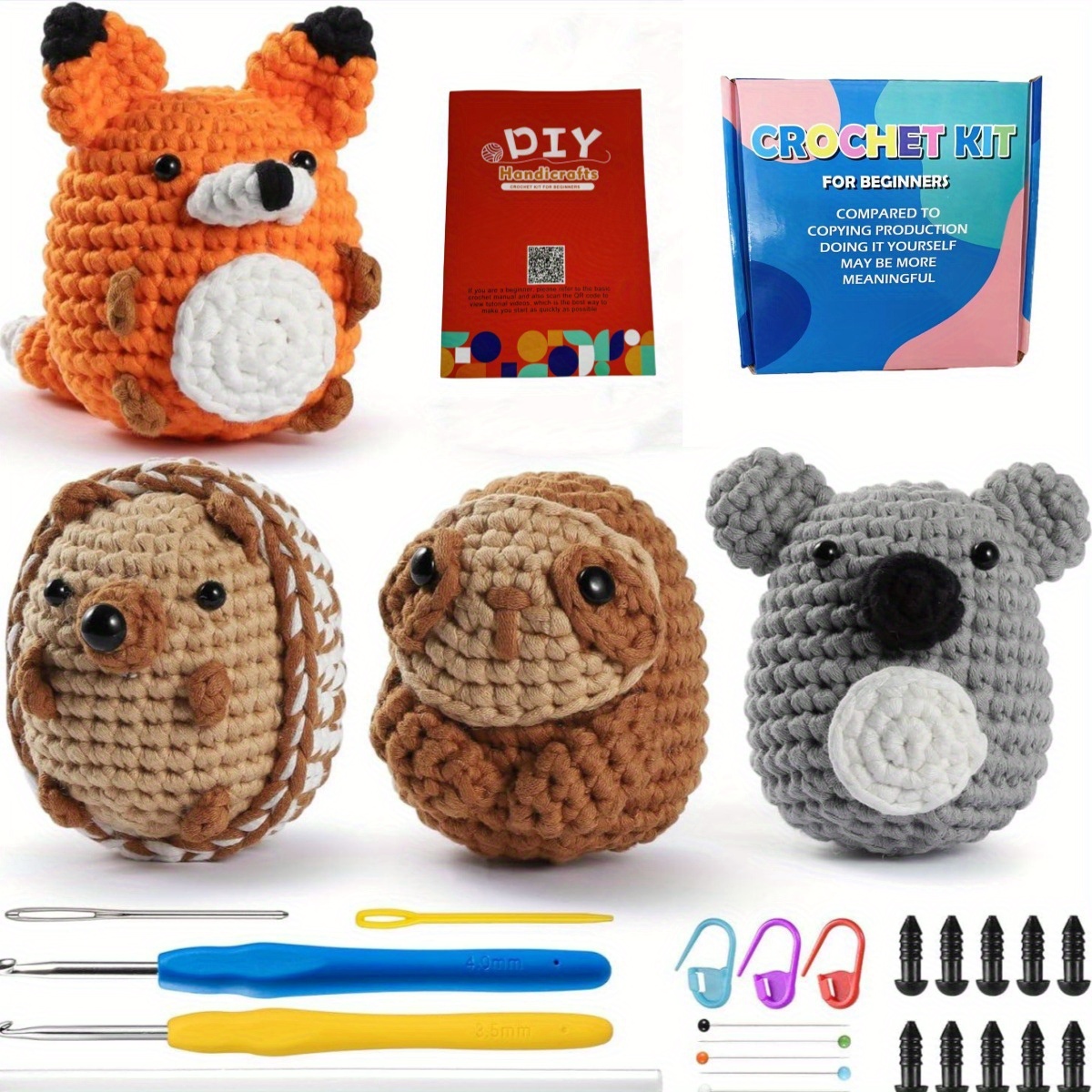 

Crochet Kit For , Fox, , And - Crochet And - Beginner Crochet Kits For Adults