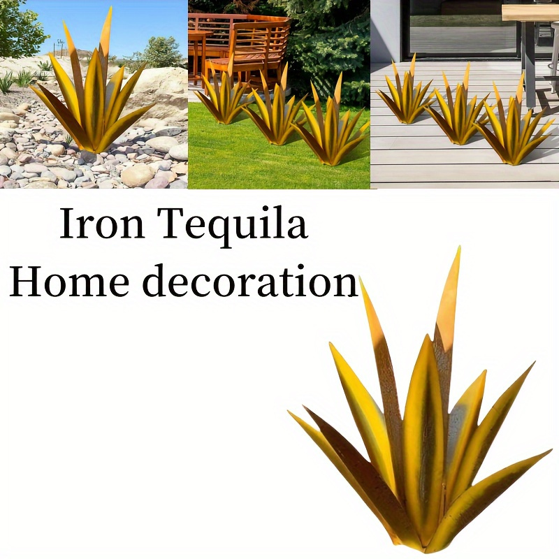 

Metal Statue, Simulated Flower, Iron Decoration, Metal Simulated Agave, Agave Statue, Garden Landscape Decoration, Rural Courtyard Art Sculpture, Suitable For Garden, Lawn, And Courtyard Decoration