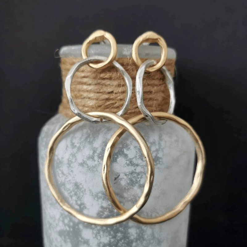 

Vintage Hollow Dangle Earrings Retro Bohemian Style Jewelry