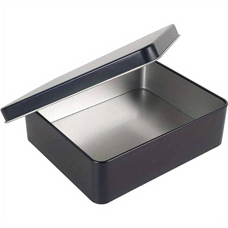 

Metal Storage Box Lid - For , Cookies & Pencil Case Organizer, 8.6x6.3x2.5 - Aluminum