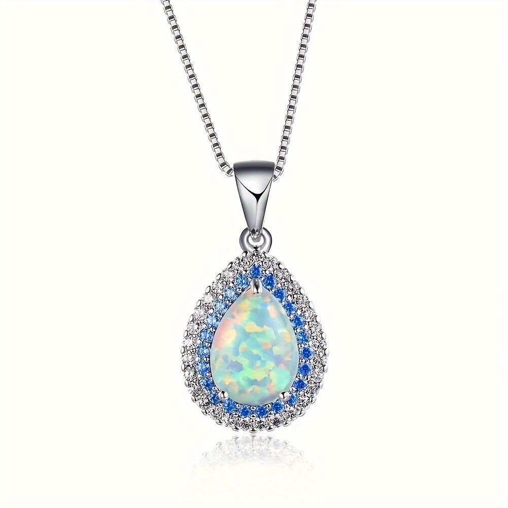 

Water Drop Pendant Necklace Elegant Women's Necklaces, Preferred Choice For Banquet Party Travel, Perfect Holiday Gift For Beautiful Women 1pc