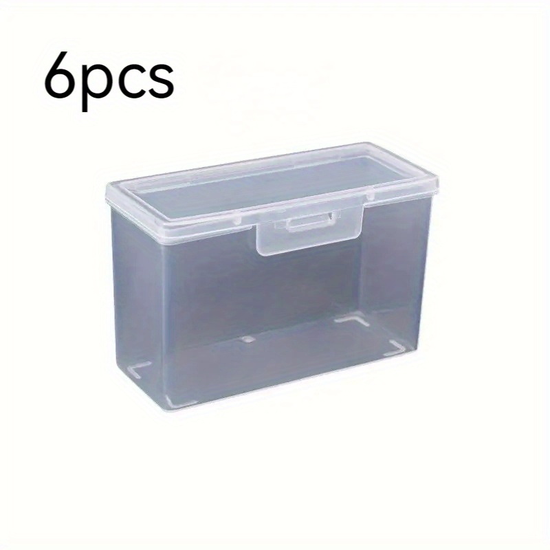 

6-pack Clear Plastic Playing Card Storage Box, Adult Deck Case With Double , Ideal For Christmas, Halloween, Thanksgiving Gifts - No Cards Included