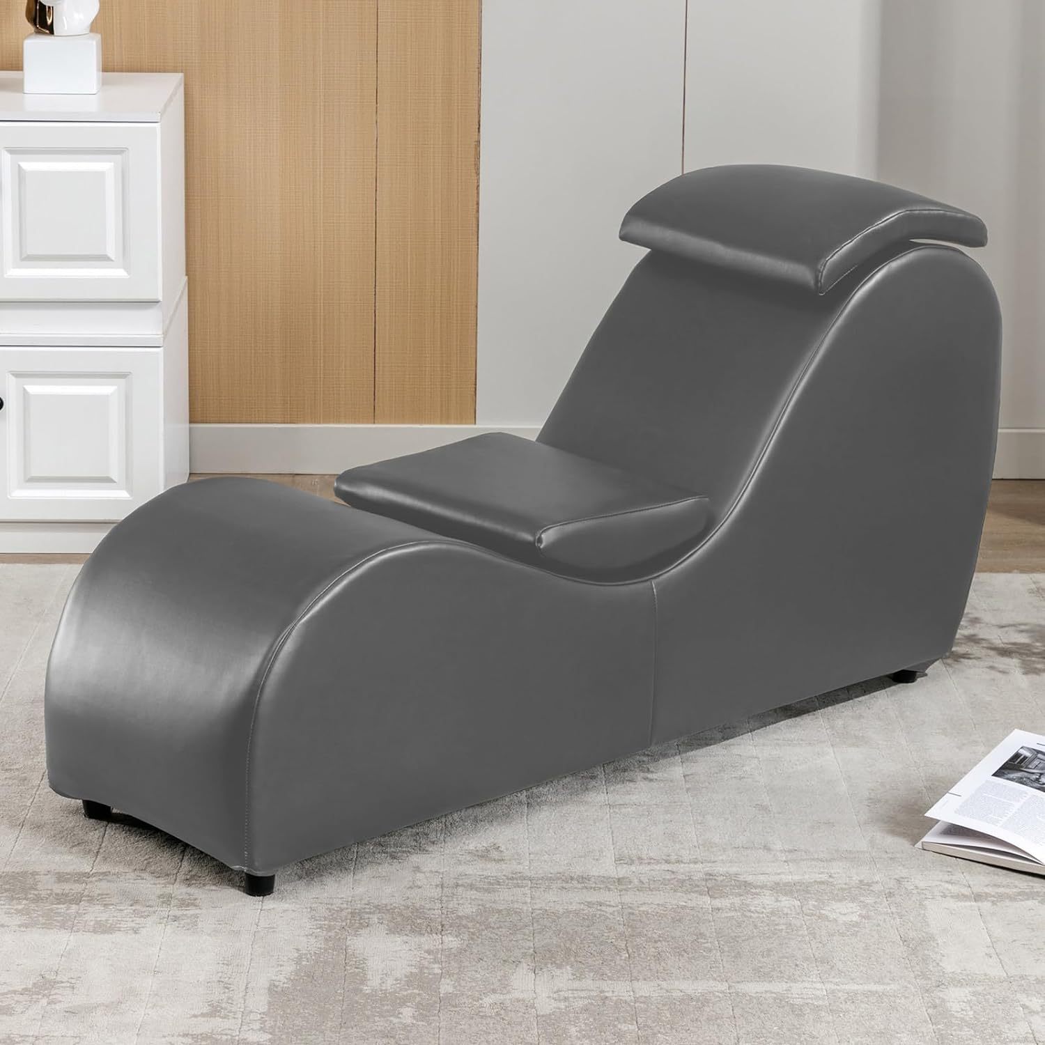 

Yoga Chair, Curved Yoga Recliner, Suitable For Adults To Stretch, Exercise And Relax, Indoor Chair With Adjustable Headrest, Suitable For Living Room Apartments And Dormitories