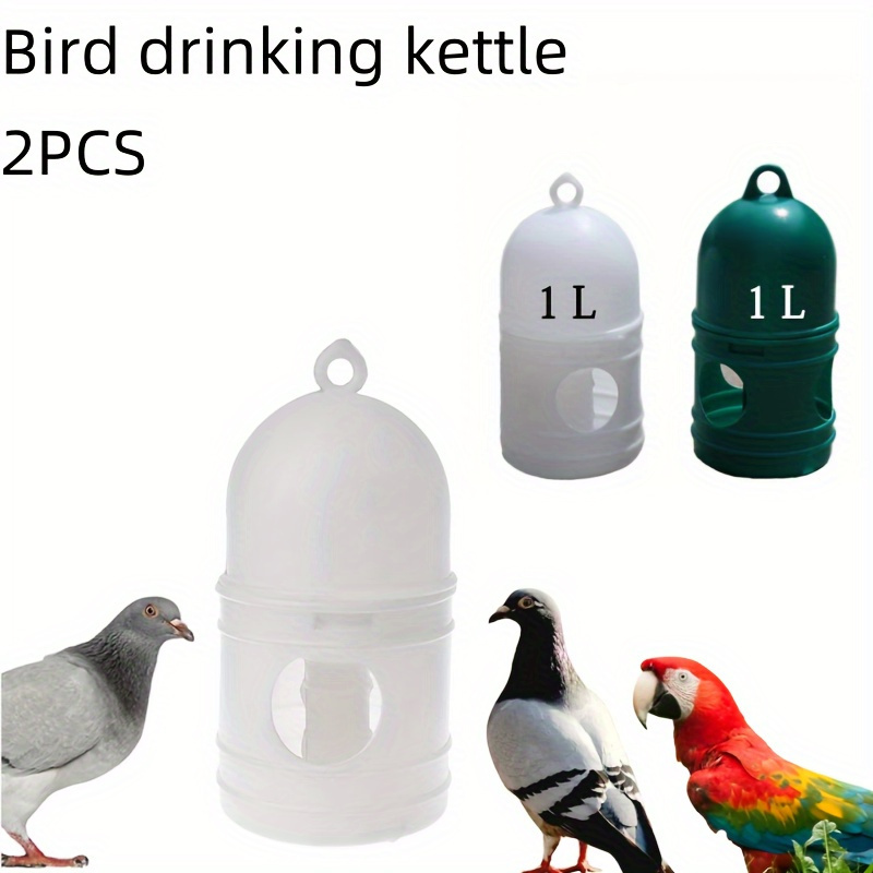 

2pcs Water Bottles, Dispensers, Bird Water Bottle Containers, Bird Water Dispensers, Quail, Parrot Water Dispensers, Large Capacity Water Feeder, 1l